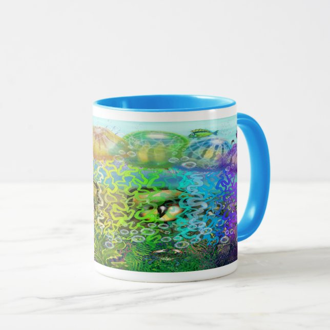 Caneca Arco-íris Tentáculos (Frente Esquerda)
