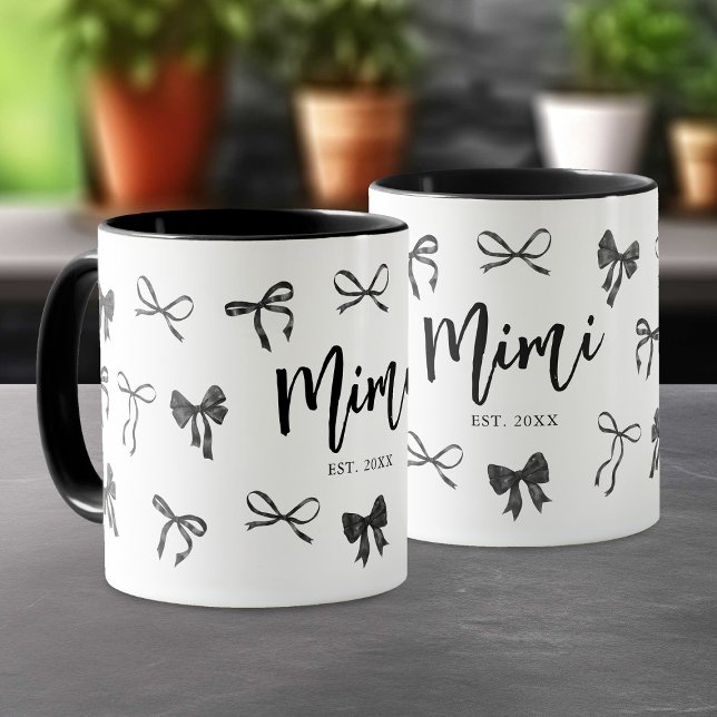 Caneca Arco Preto Ano de Fundação Avó Mimi (Criador carregado)