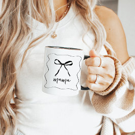 Caneca Arco Ribbon Mama Dia de as mães Mug Presente Para 