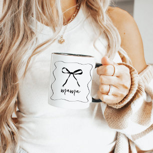 Caneca Arco Ribbon Mama Dia de as mães Mug Presente Para