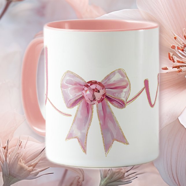 Caneca Arco Rosa do Dia dos Namorados (Criador carregado)