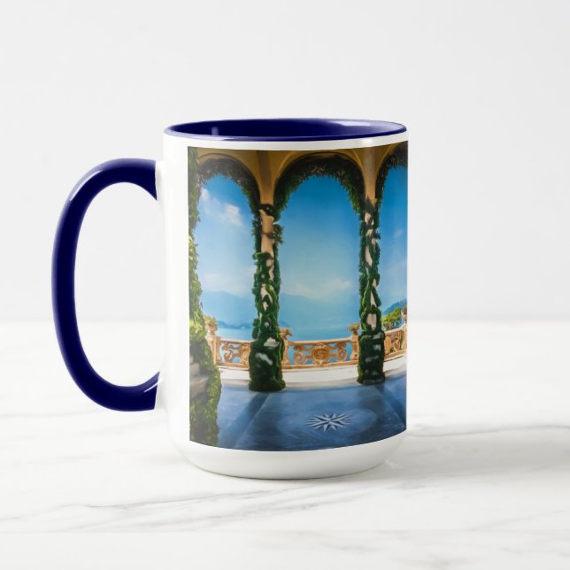 Caneca Arcos do viagem elegante do destino de Italia (Esquerda)