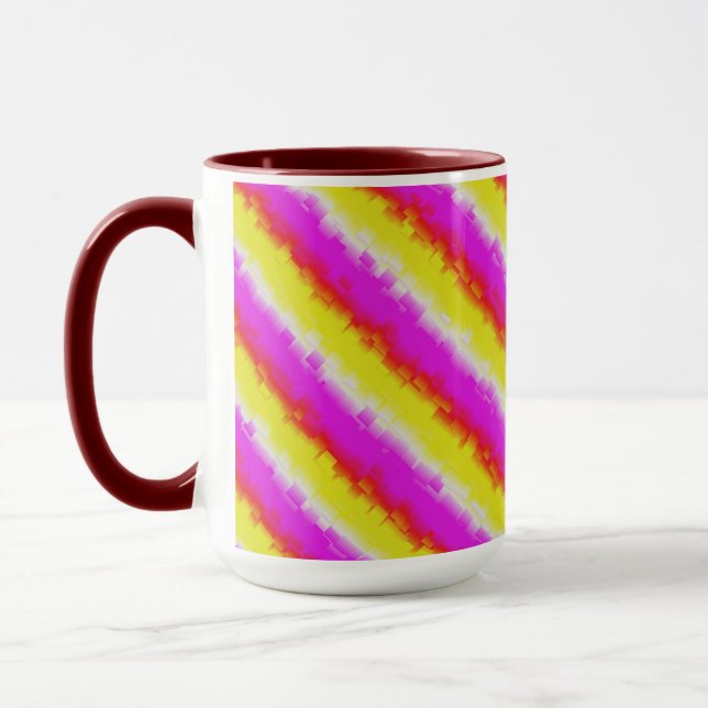 Caneca Ardeco-Arco-Íris, Cor-de-rosa Amarelo (Esquerda)