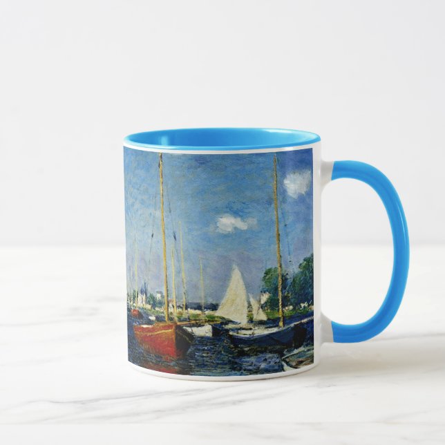 Caneca Argenteuil, pintura de arte de Claude Monet (Direita)
