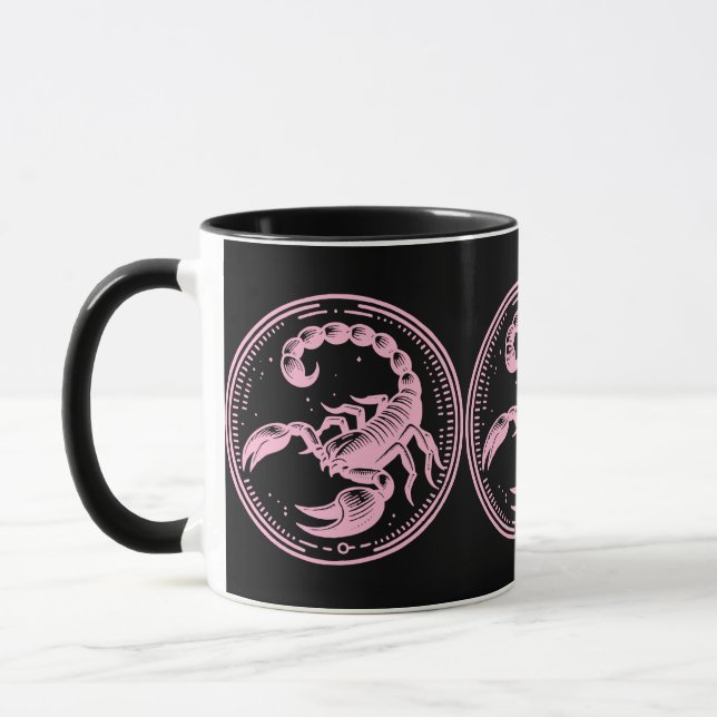 Caneca Áries Escorpião Astrologia Signo Escorpião (Esquerda)