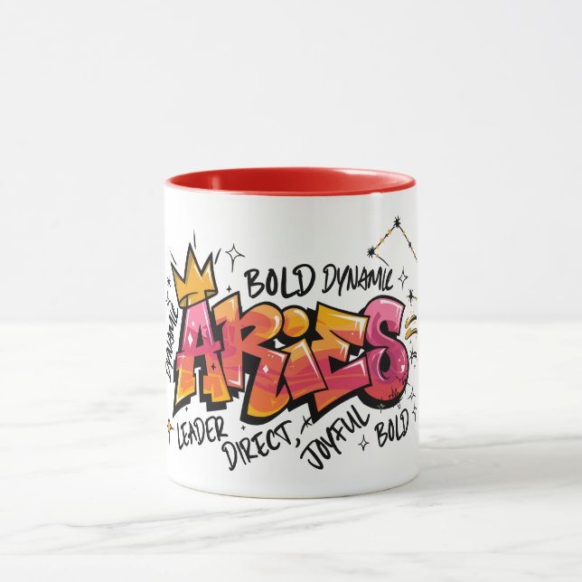 Caneca Aries Zodiac Graffiti  (Centro)