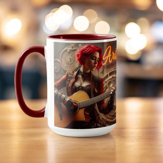 Caneca Aries Zodiac Musical Guitar (Criador carregado)