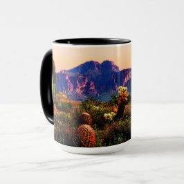 Caneca Arizona Deserto Paisagem Superfície Montanha