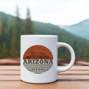 Caneca Arizona Sedona paisagem vintage az retro