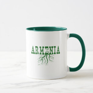 Caneca Armênia Raízes de Árvore Verde Rotas Arênias A