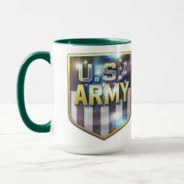 Caneca Army Flag Shield
