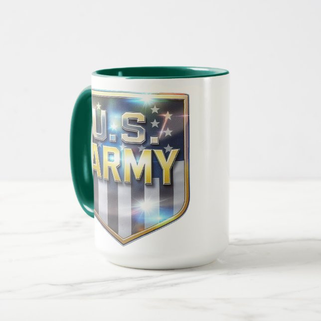 Caneca Army Flag Shield (Frente Esquerda)