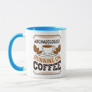 Caneca Arqueólogo correndo no Cafeine Gift