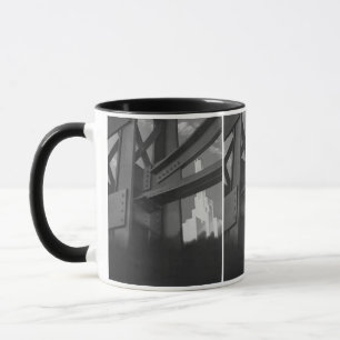 Caneca Arquitetura de arranha-céu de construção de aço vi