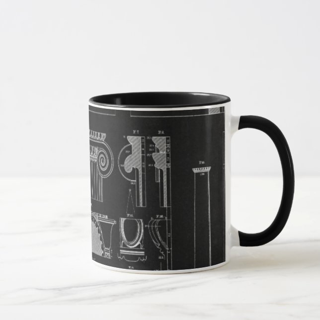 Caneca Arquitetura gráfica IV (Direita)
