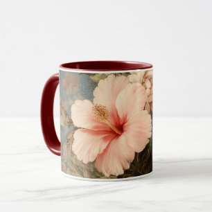 Caneca Arranjo Floral Vintage Vibrante