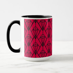 Caneca Art Deco Diamantes