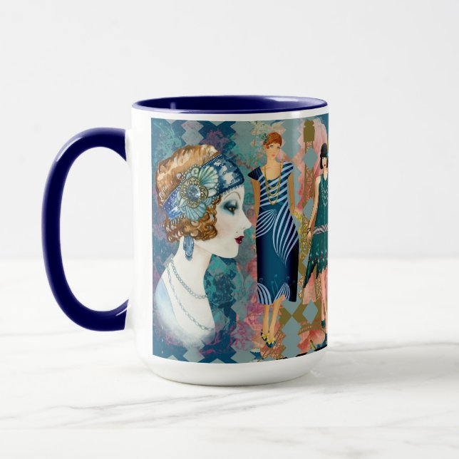 Caneca Art Deco Flappers (Esquerda)