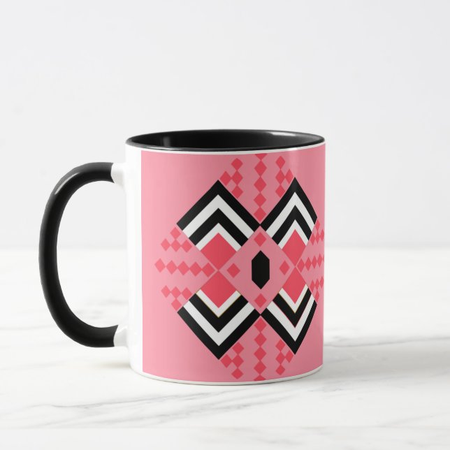 Caneca Art Deco Quilt Inspirado (Esquerda)
