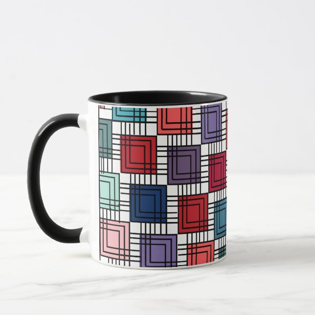 Caneca Art Deco Squares (Esquerda)