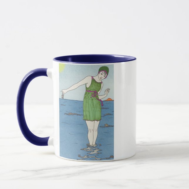 Caneca Art Deco Swimmer Mug (Esquerda)