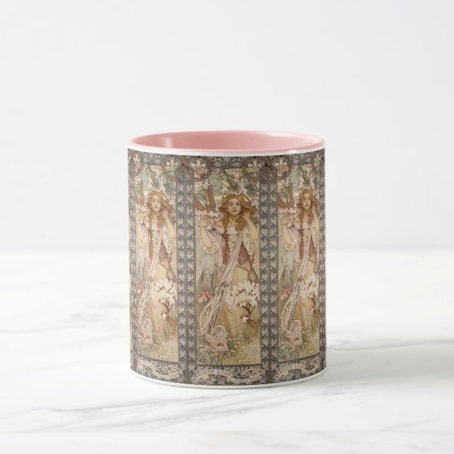 Caneca Art nouveau alphonse mucha Joana d'Arc (Centro)