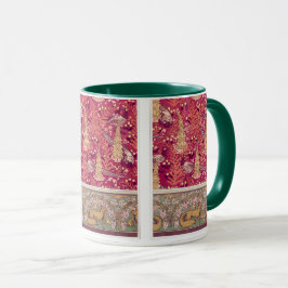Caneca Art nouveau fox faasant Foxglove verneuil red
