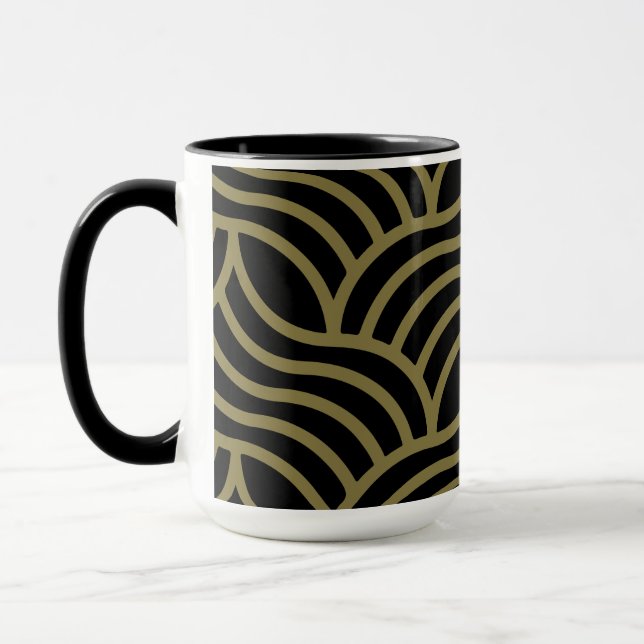 Caneca Art Nouveau Pattern Impressão (Esquerda)