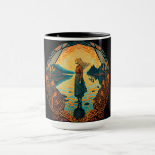 Caneca Art Nouveau Psicodélica Presente Trippy