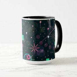 Caneca Arte Abstrata: Céus de Inverno