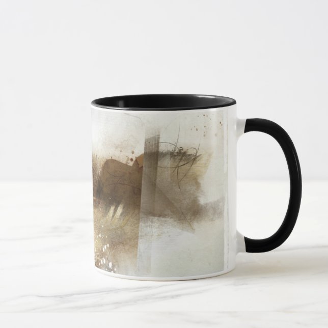 Caneca arte abstrata sem título (Direita)