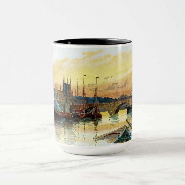 Caneca Arte antiga da Ponte de Londres (Centro)