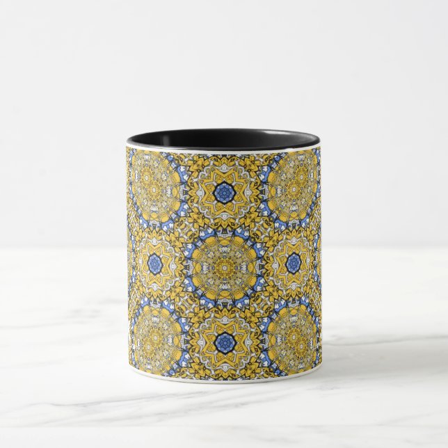 Caneca Arte caleidoscópica de 14 volumes (Centro)