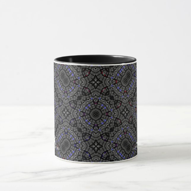 Caneca Arte caleidoscópica de 18 (Centro)