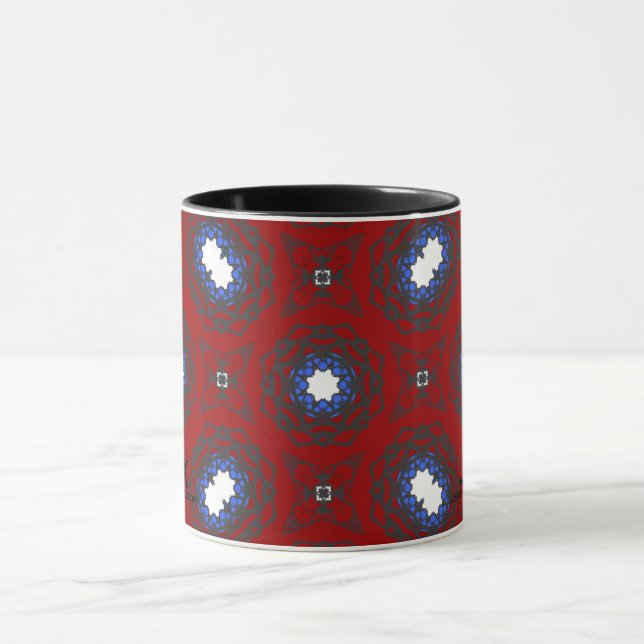 Caneca Arte caleidoscópica do Volume 46 (Centro)
