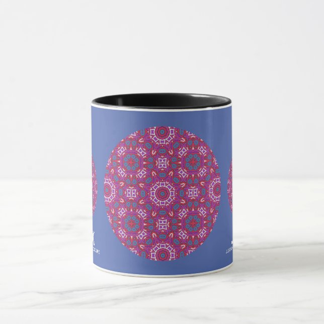 Caneca Arte caleidoscópica do volume nove - 21 (Centro)