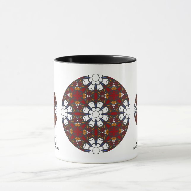 Caneca Arte caleidoscópica do volume quatro (Centro)