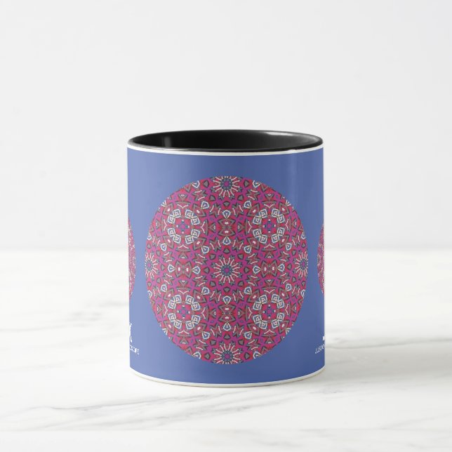 Caneca Arte caleidoscópio do nono volume dezenove (Centro)