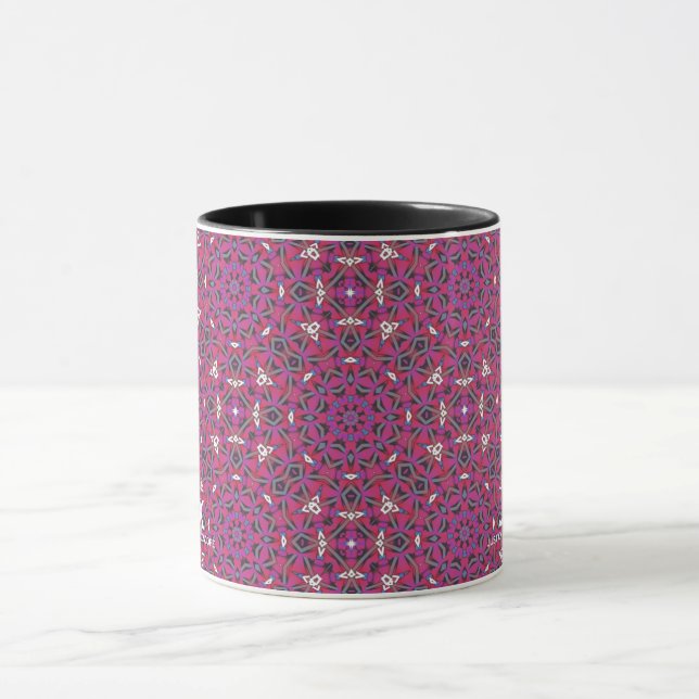 Caneca Arte caleidoscópio do nono volume doze (Centro)
