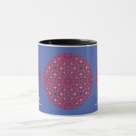 Caneca Arte caleidoscópio do nono volume três