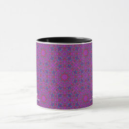 Caneca Arte caleidoscópio do nono volume vinte e quatro