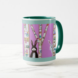 Caneca Arte Caprichosa de Coelhinhos Primavera