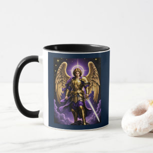 Caneca Arte Católica Romana do Arcanjo São Miguel