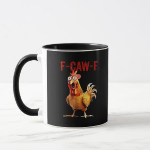 Caneca Arte Clássico Vintage de Frango F-Caw-F
