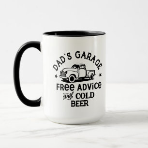 Caneca Arte com palavras da garagem do Pai Legal