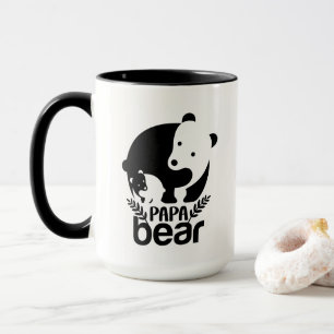 Caneca Arte com palavras do Cool Papa bear