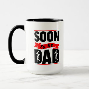 Caneca Arte com palavras legais para futuro pai
