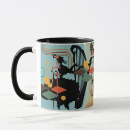 Caneca Arte Contemporânea Deco Vintage Design Mug