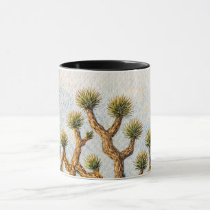 Caneca Arte da árvore de Josué Arte de parede boho natu