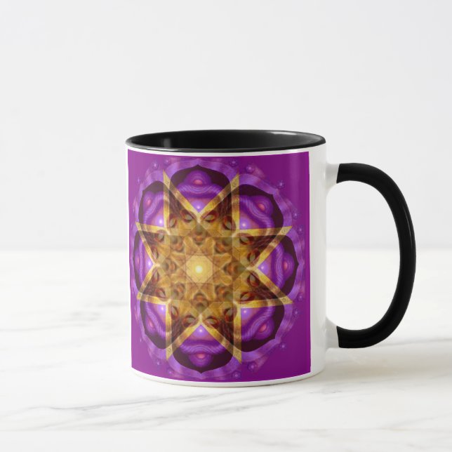 Caneca Arte da mandala de Buddha (Direita)